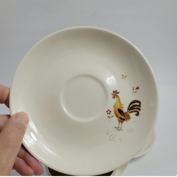 TWO Taylor Smith Taylor Break-O-Day Ever Yours Cup & Saucer Sets Chickens - Picture 7 of 10
